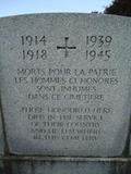 Monument de militaires honorés par le gouvernement du Canada