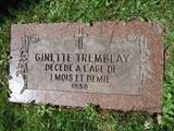 Monuments d'enfants morts en bas âge entre 1938 et 1972