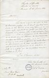 Lettre de Frédéric-Auguste Quesnel à James Reid, page 1