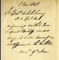 Lettre de Melchior-Alphonse de Salaberry à William Bent Berczy, page 2