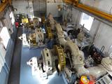 Centrale hydroélectrique de Saint-Raphaël. Vue intérieure de la salle des turbo-alterneurs.