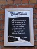 Plaque de Gilbert Thibault. Vue de détail