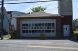 Caserne de pompiers. Vue de détail