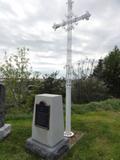 Croix du cimetière de Saint-Vallier. Vue générale