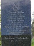 Monument de Pancrace Catellier. Vue de détail