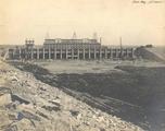 Centrale hydroélectrique de Saint-Timothée. Façade-arrière, côté bassin (vers 1910).