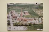 Complexe industriel de la Merck & Co. Vue aérienne de l'ensemble du complexe (1986).