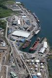 Port de Valleyfield. Vue aérienne (2015).