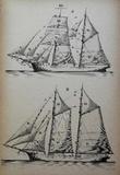 Épave d'Aguanish. Illustration de goélettes.