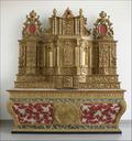 Tabernacle. Vue générale du maître-autel, après restauration.