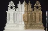 Tabernacle. Vue du tabernacle pendant restauration.