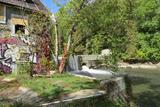 Moulin de Mascouche. Le moulin et son cours d'eau
