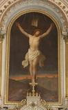 Tableau d'autel (Christ en croix)