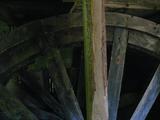 Moulin à farine. Roue à aubes