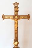 Crucifix d'autel. Vue de détail