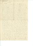 Document (Lettre de Joseph Abbott à Thomas Kains, 14 février 1853). Lettre manuscrite de Joseph Abbott à Thomas Kains, 14 février 1853, première page