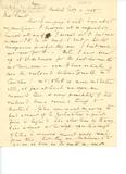 Document (Lettre de Joseph Abbott à Thomas Kains, 11 février 1855). Lettre de Joseph Abbott à Thomas Kains, 11 février 1855, page 1.