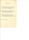 Document (Poème The Welcome Home par John Joseph Caldwell Abbott). Transcription dactylographiée.