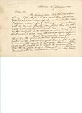 Document (Lettre de sir John Joseph Caldwell Abbott à Louis H. Taché 1892). Première page.