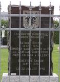Plaque du monument d'Antoine Boutin et Geneviève Gaudin, Vue avant