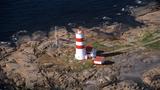 Phare de Pointe-des-Monts. Vue aérienne