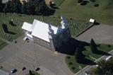 Église de Saint-François-du-Lac. Vue aérienne