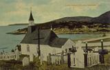 Chapelle de Tadoussac. Little Indian Church, Tadousac, Que, Valentine & Sons' Publishing Co., Ltd