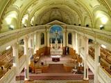 Église et sacristie de Saint-Éphrem-de-Beauce. Vue intérieure