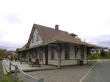 Ancienne gare de Sainte-Agathe-des-Monts. Vue latérale