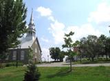 Site du patrimoine de l'Église-et-du-Presbytère-de-Saint-Jean-Chrysostome. Vue d'ensemble