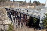 Pont d'aluminium d'Arvida. Vue d'angle