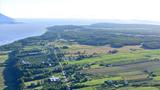 Site patrimonial de l'Île-d'Orléans. Vue aérienne