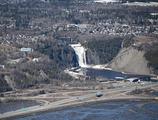 Site patrimonial de la Chute-Montmorency. Vue aérienne