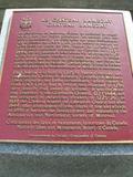 Plaque du château Ramezay. Vue avant