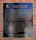 Plaque de la maison Wilfrid-Laurier. Vue avant