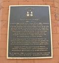 Plaque de la vieille poste. Vue avant