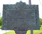 Plaque de la fondation de Deschambault. Vue avant