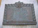 Plaque de la maison Louis-Jolliet. Vue avant