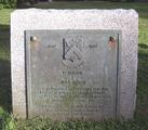 Plaque de Jean Héroux. Vue avant