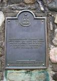 Plaque de l'église d'Odanak. Vue avant