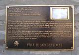 Plaque de la maison Paquin. Vue avant