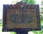 Plaque de la maison Jacques Labrie et Jean-Olivier Chénier. Vue avant