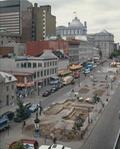 Fouilles sous la place Jacques-Cartier. Vue d'ensemble