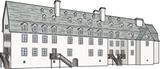 Reconstitution des magasins du Roy. Illustratrice : Paule Thibault | Contenu scientifique : Daniel Simoneau, archéologue. Collection de la Société du patrimoine urbain de Québec