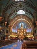 Basilique Notre-Dame de Montréal. Vue intérieure