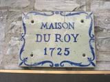 Maison Pierre-Du Roy. Plaque. Vue avant