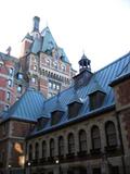 Château Frontenac. Détail. Vue latérale