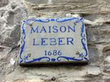 Maison Leber. Plaque. Vue avant