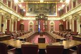 Hôtel du Parlement: salle du Conseil législatif. Vue intérieure