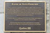 Plaque de l'église de Saint-Édouard